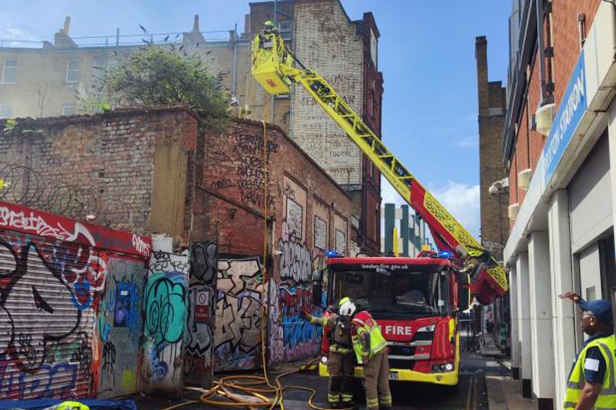 Arson arrest made after fire breaks out on south London’s Electric Avenue