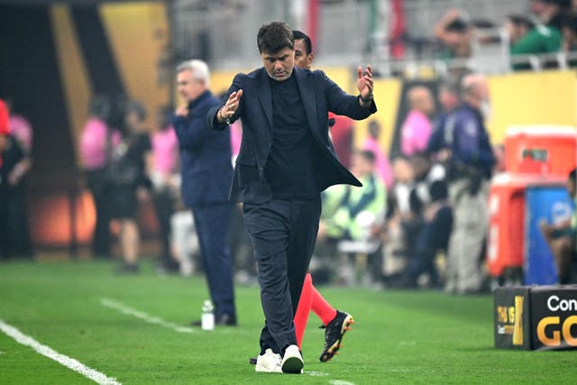 <p>Mauricio Pochettino was aggrieved by a refereeing decision in the Gold Cup final</p>