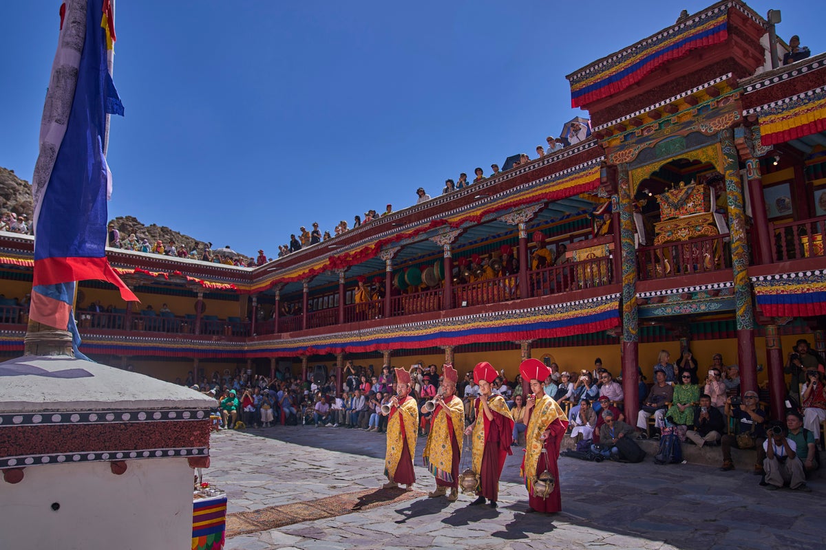 Photos of a Buddhist festival show ritual dances in India’s Ladakh