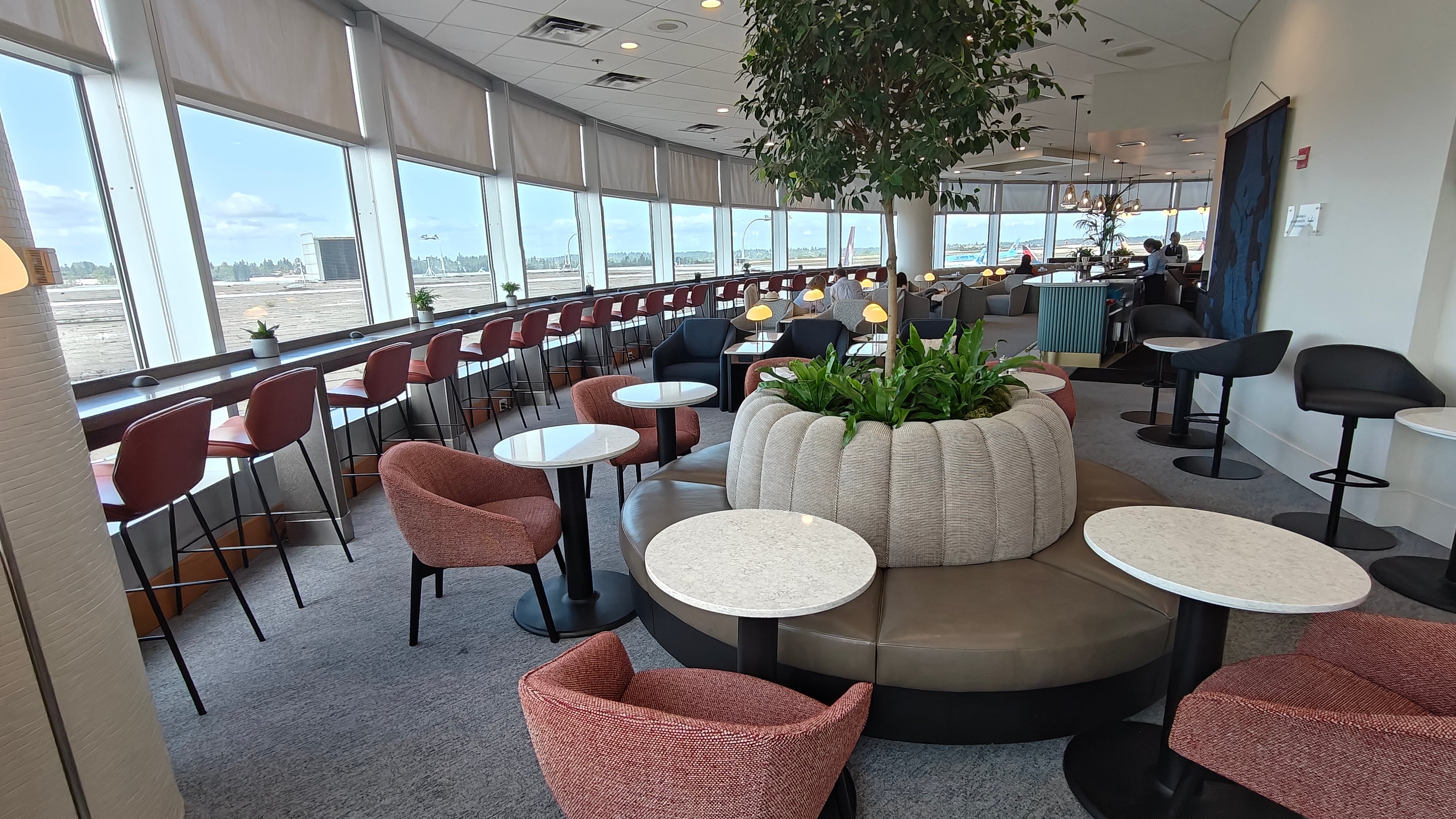 The new British Airways lounge at Seattle Tacoma Airport