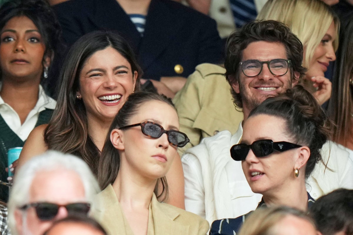 Photos show celebrities as they attend Wimbledon