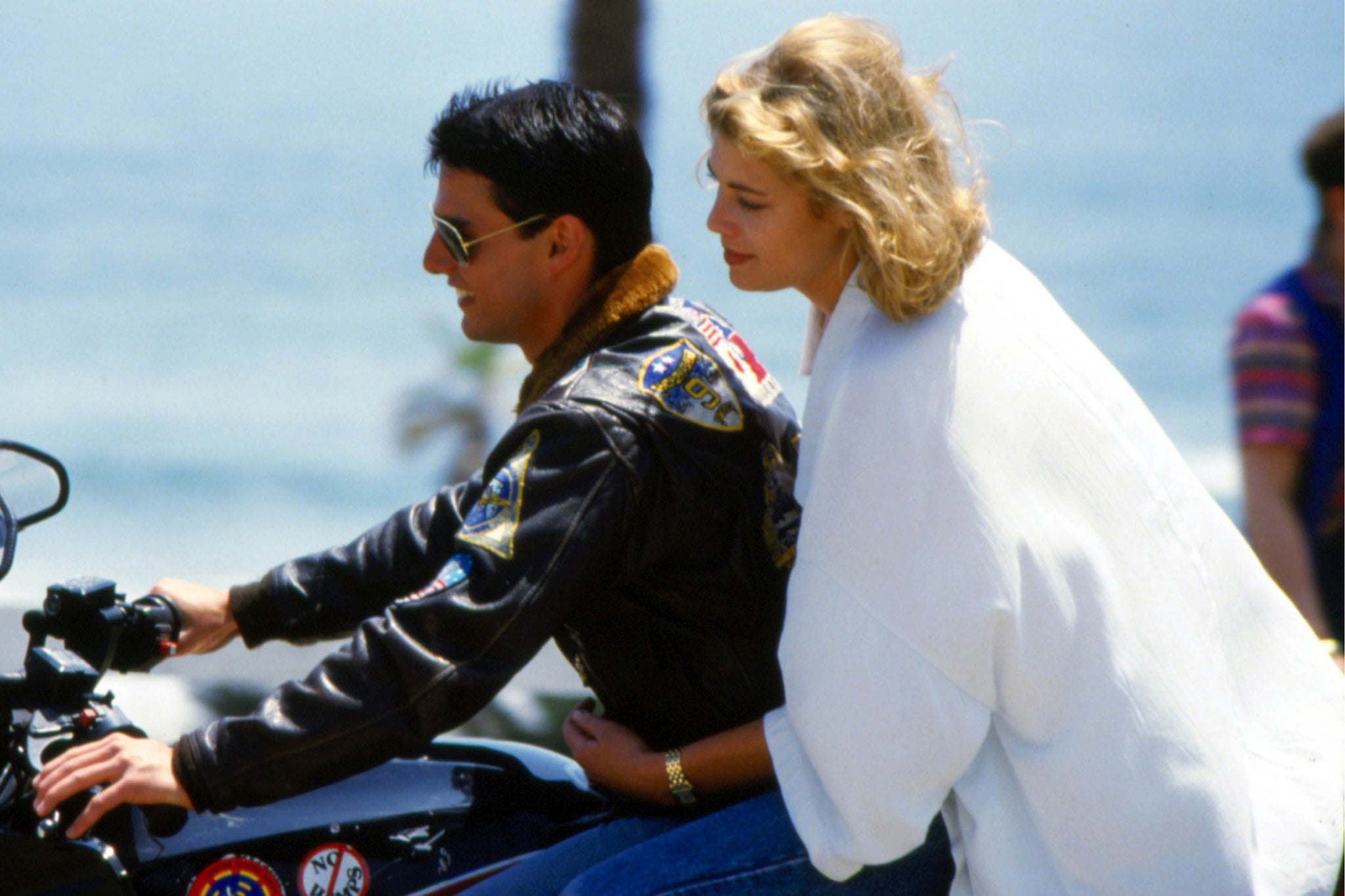 Cruise and McGillis go for a ride in ‘Top Gun’
