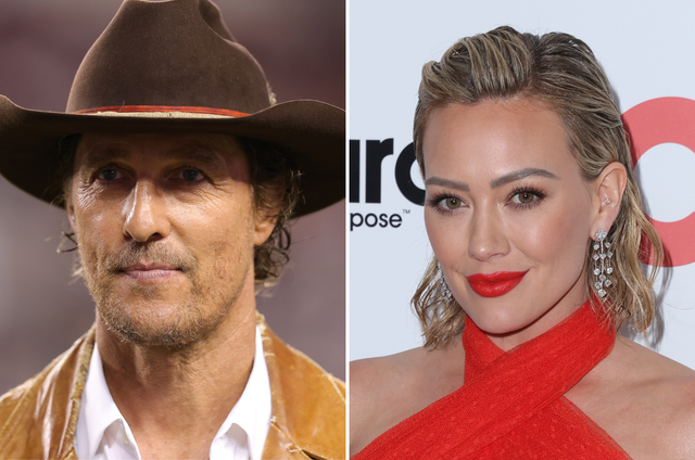 <p>Texas natives Matthew McConaughey and Hilary Duff have led celebrity tributes to Texas flood victims</p>