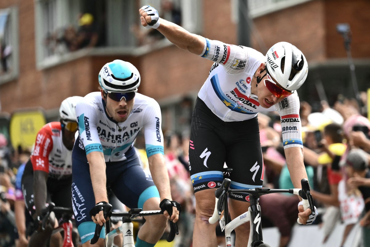 Tim Merlier takes sprint victory after Jasper Philipsen abandons as crashes mar stage 3 of Tour de France