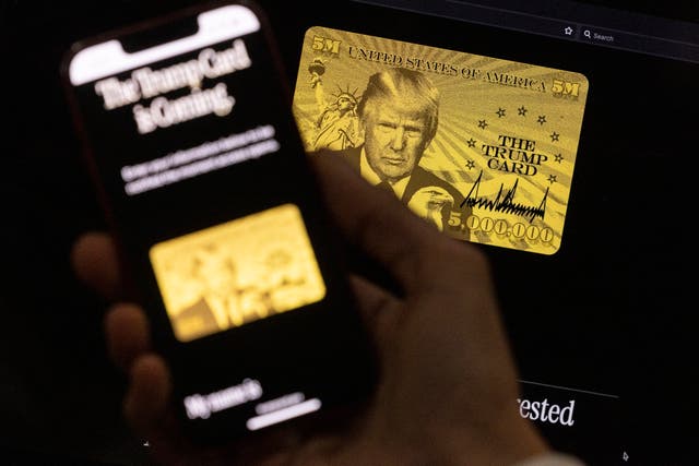 <p>There have been over 70,000 expressions of interest for the ‘Trump Card’</p>