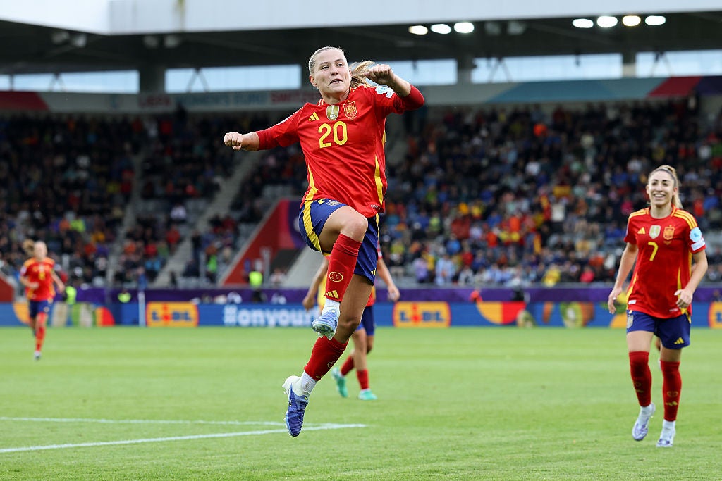 Claudia Pina scored a sensational goal as Spain eased clear of Belgium in the second half