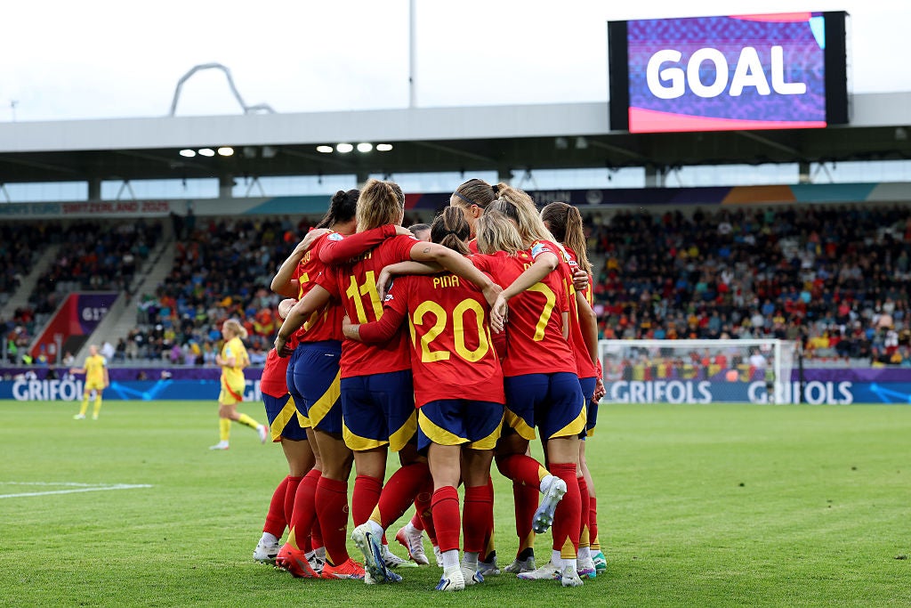 Spain have now scored 11 goals in two games at Euro 2025
