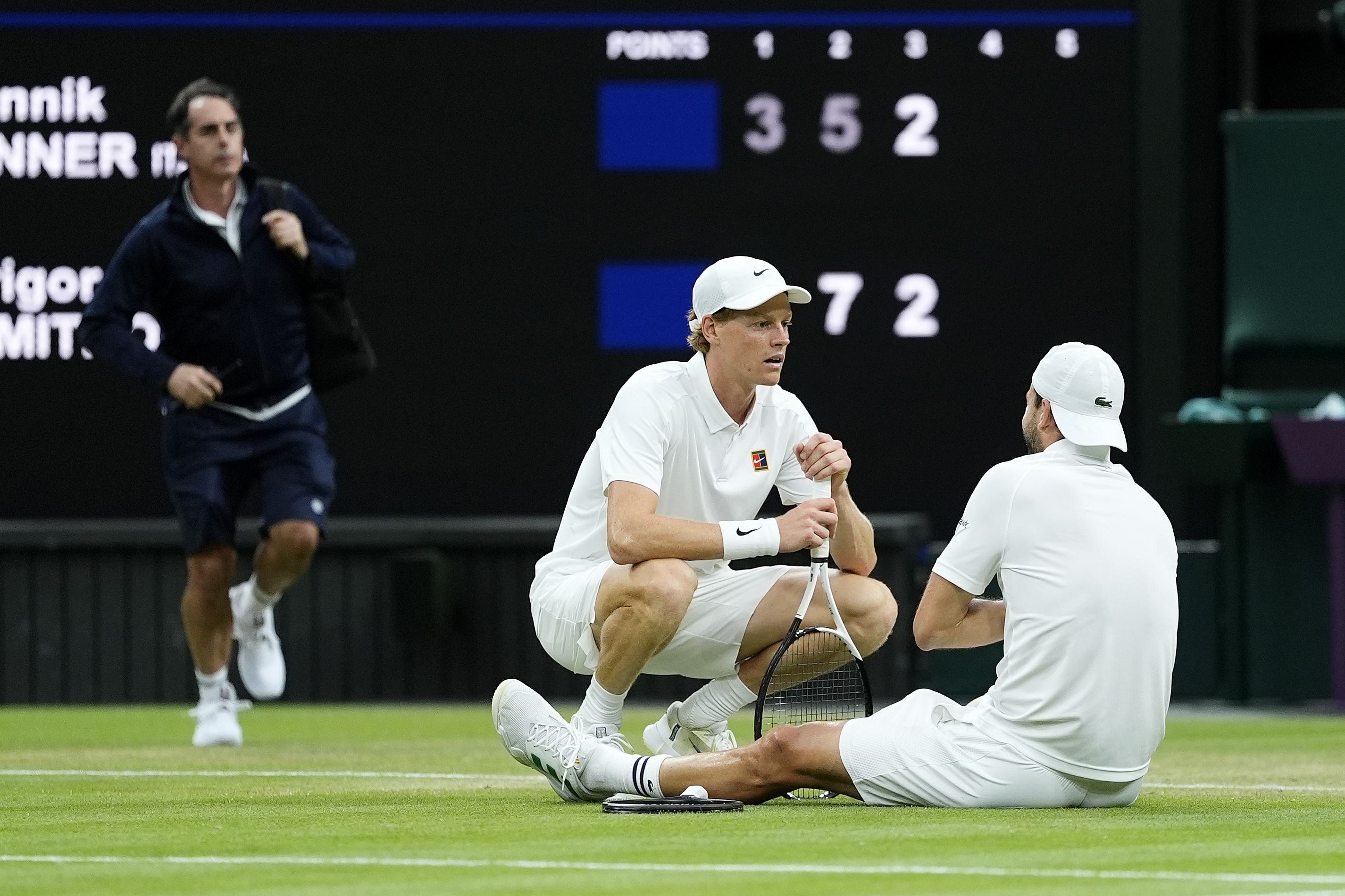 Sinner spoke to Dimitrov when the Bulgarian sustained the injury