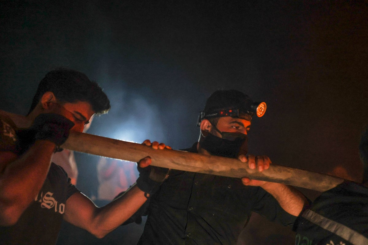 Photos of Syrian firefighters struggling with week-long fires