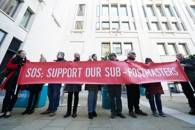 Many subpostmasters are still yet to receive full redress (Kirsty O’Connor/PA)