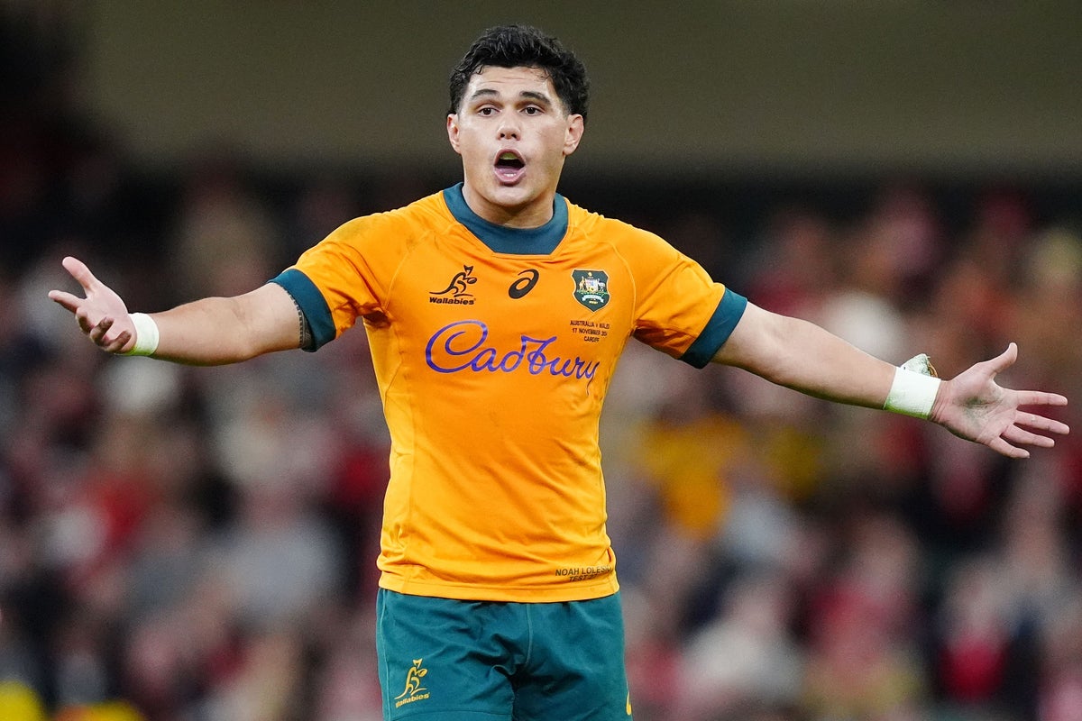 Australia fly-half Noah Lolesio ruled out of all British and Irish Lions Tests