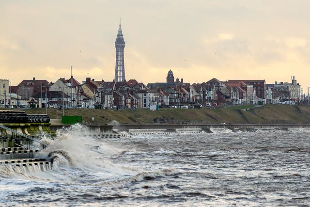 Blackpool in Lancashire has the highest rate of premature mortality among adults in England and Wales (Peter Byrne/PA)