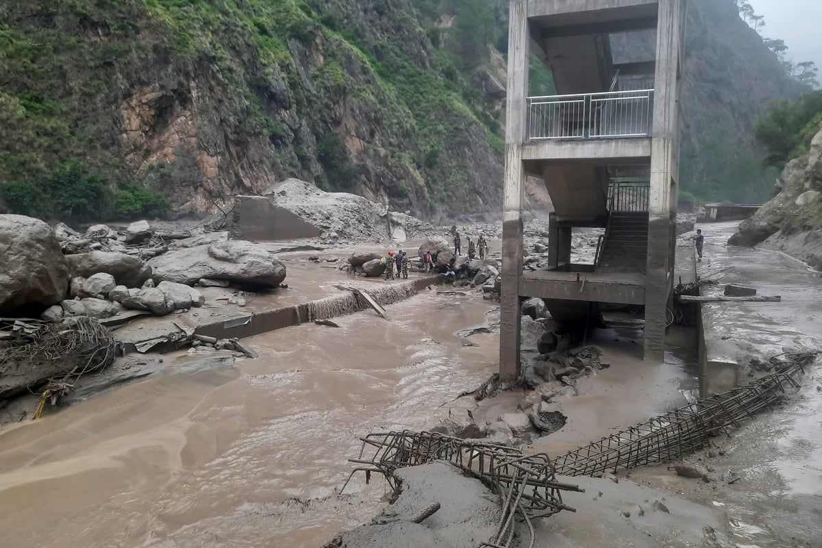 Several missing as major bridge destroyed in Nepal floods
