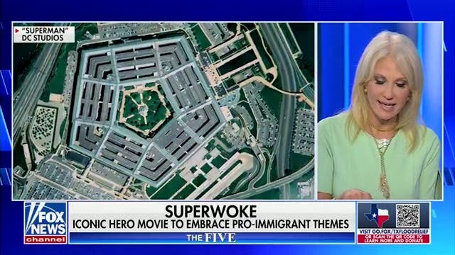 <p>Fox News host Kellyanne Conway criticizes the new Superman film for being too political and pro-immigrant during a broadcast of The Five.</p>