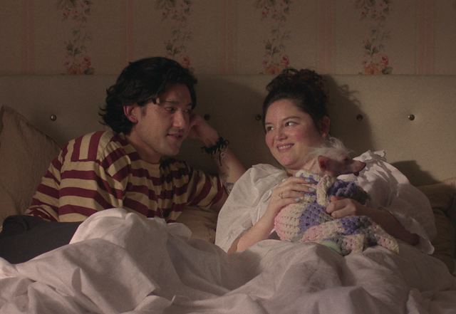 <p>Will Sharpe and Megan Stalter in 'Too Much'</p>