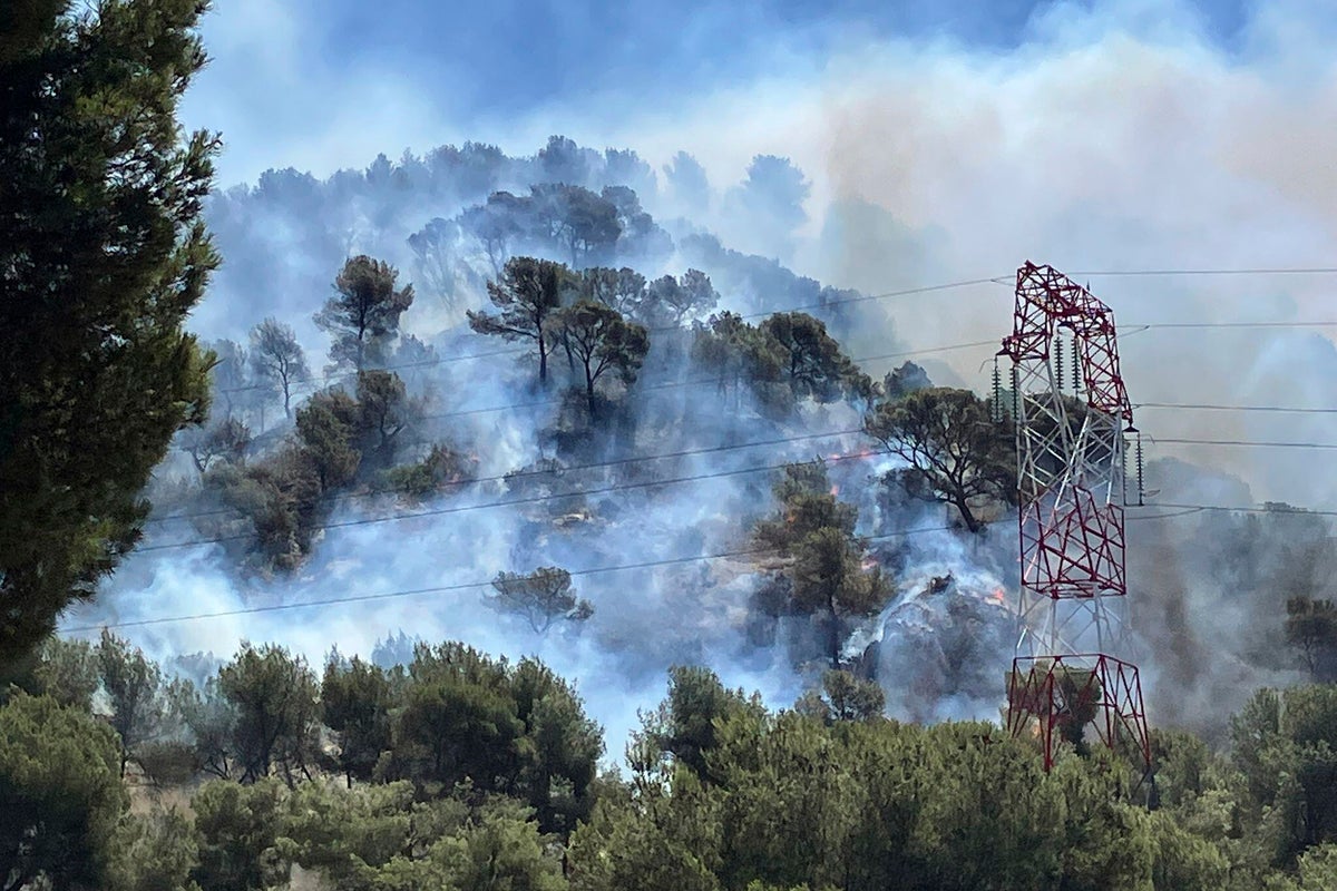 Wildfire near Marseille suspends flights, prompts stay-at-home orders