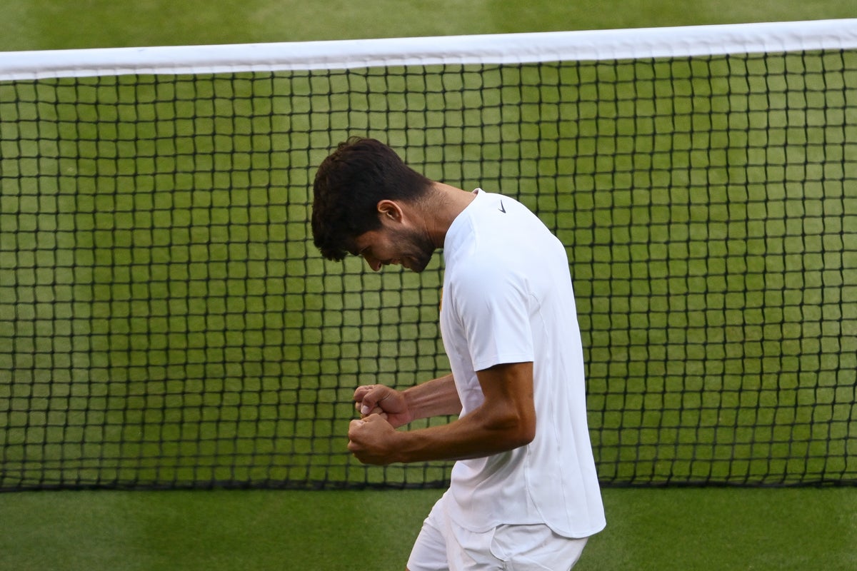 Cameron Norrie v Carlos Alcaraz – Wimbledon live: Last British player is knocked out as champion rolls on