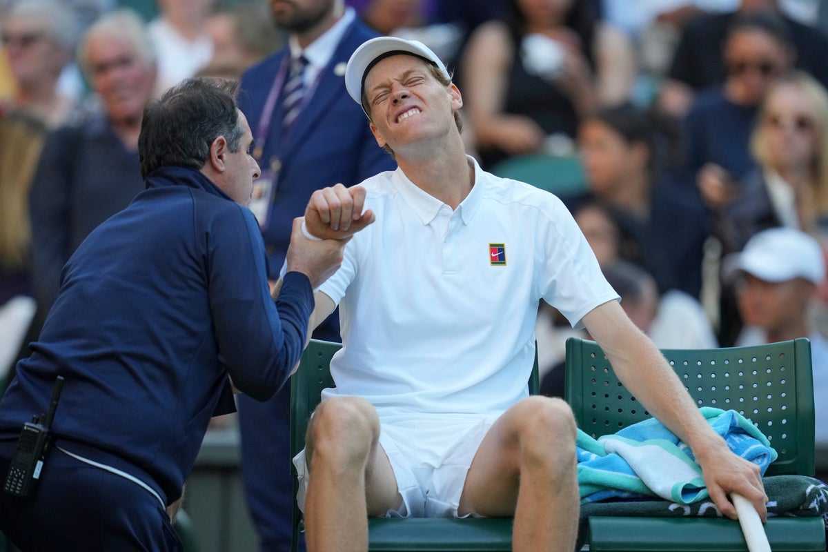 Wimbledon 2025 live: Jannik Sinner an injury doubt to play quarter-final and Novak Djokovic returns