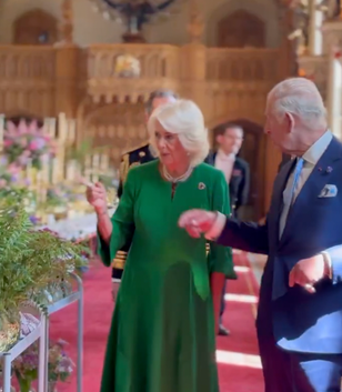 King shares behind-the-scenes video of State Banquet at Windsor Castle