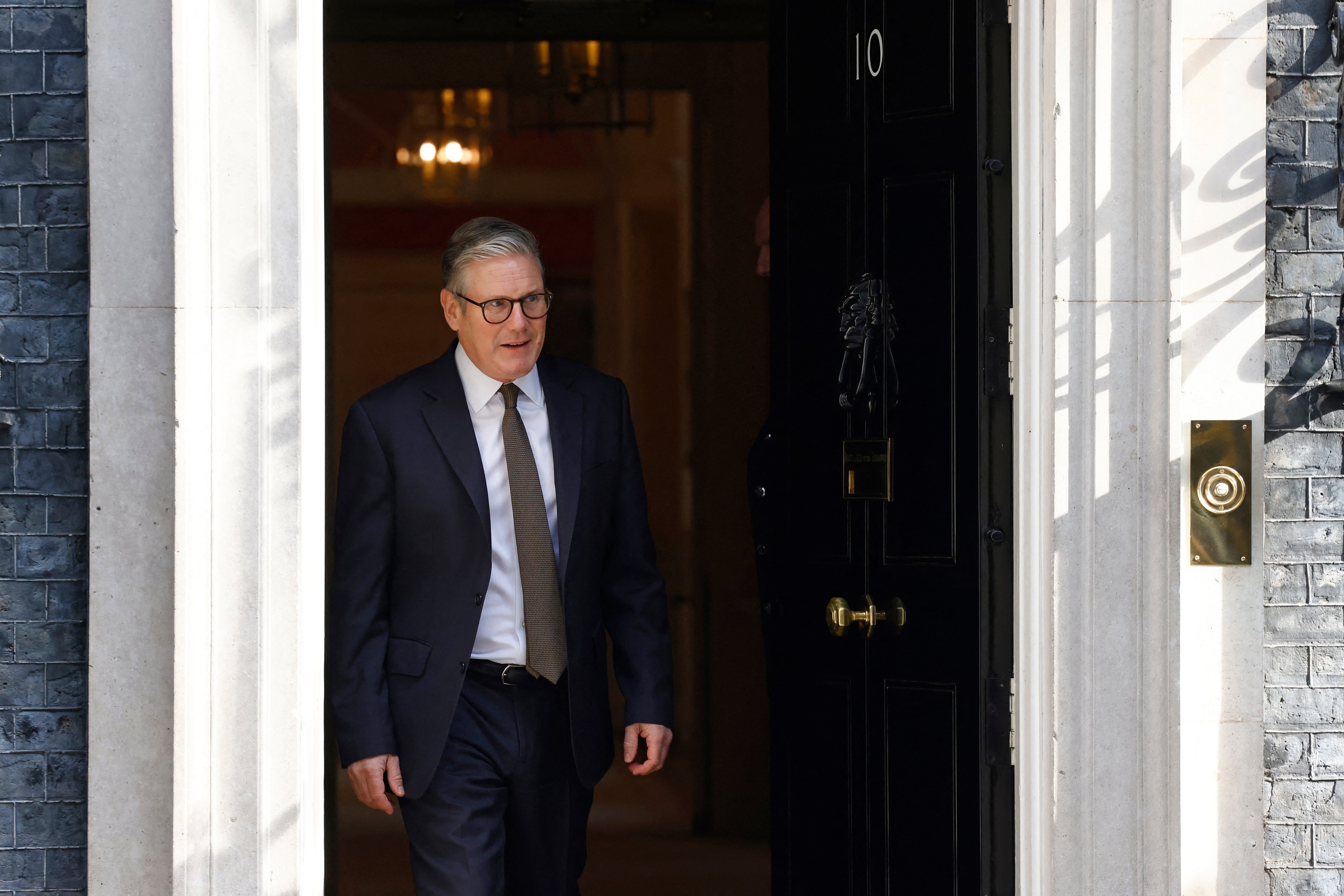 Prime minister Keir Starmer at the 10 Downing Street in central London