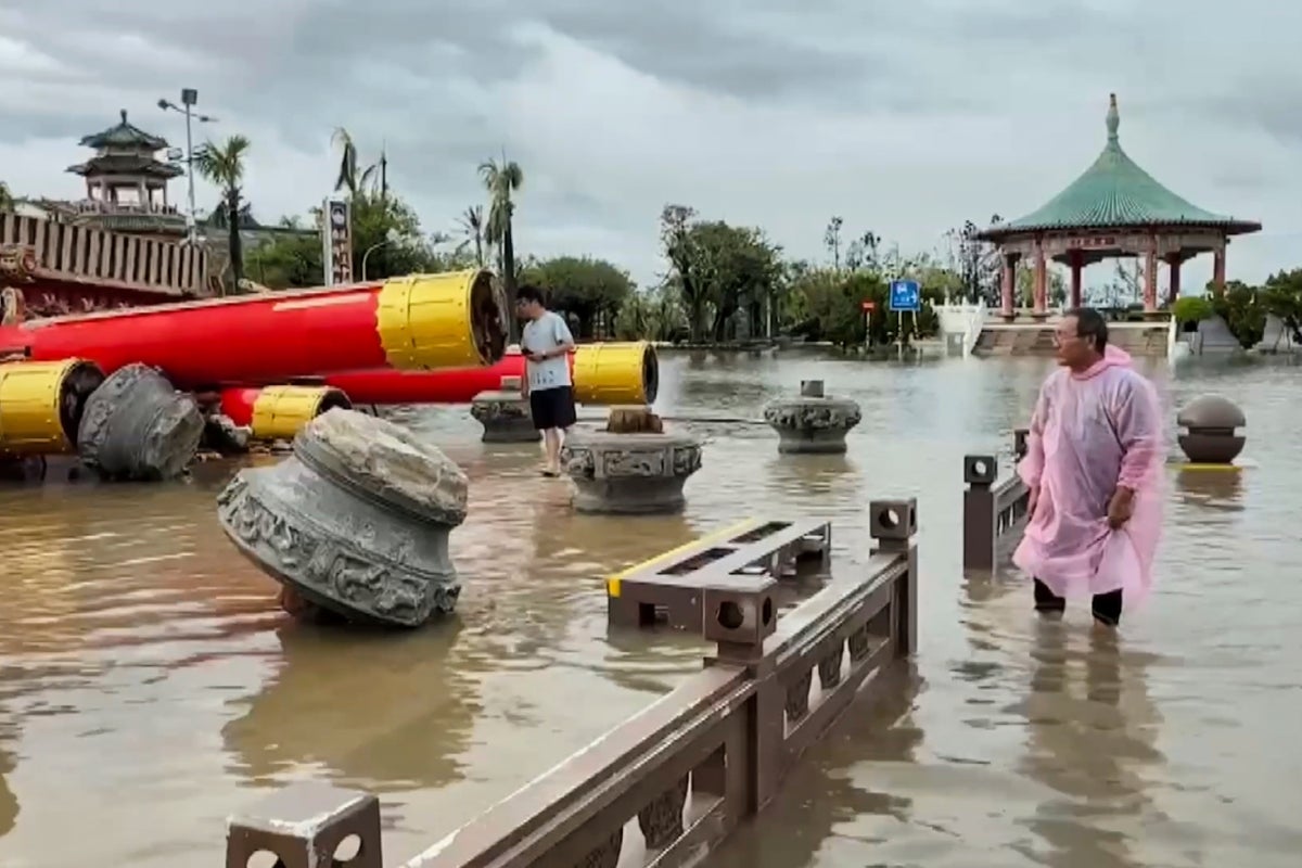 Typhoon Danas threatens China with flash floods after killing two people in Taiwan