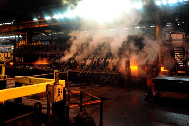 A reprieve for the steel industry is yet to be finalised, leaving open the threat that the current 25% tariff rate could rise to 50% after the deadline (PA)