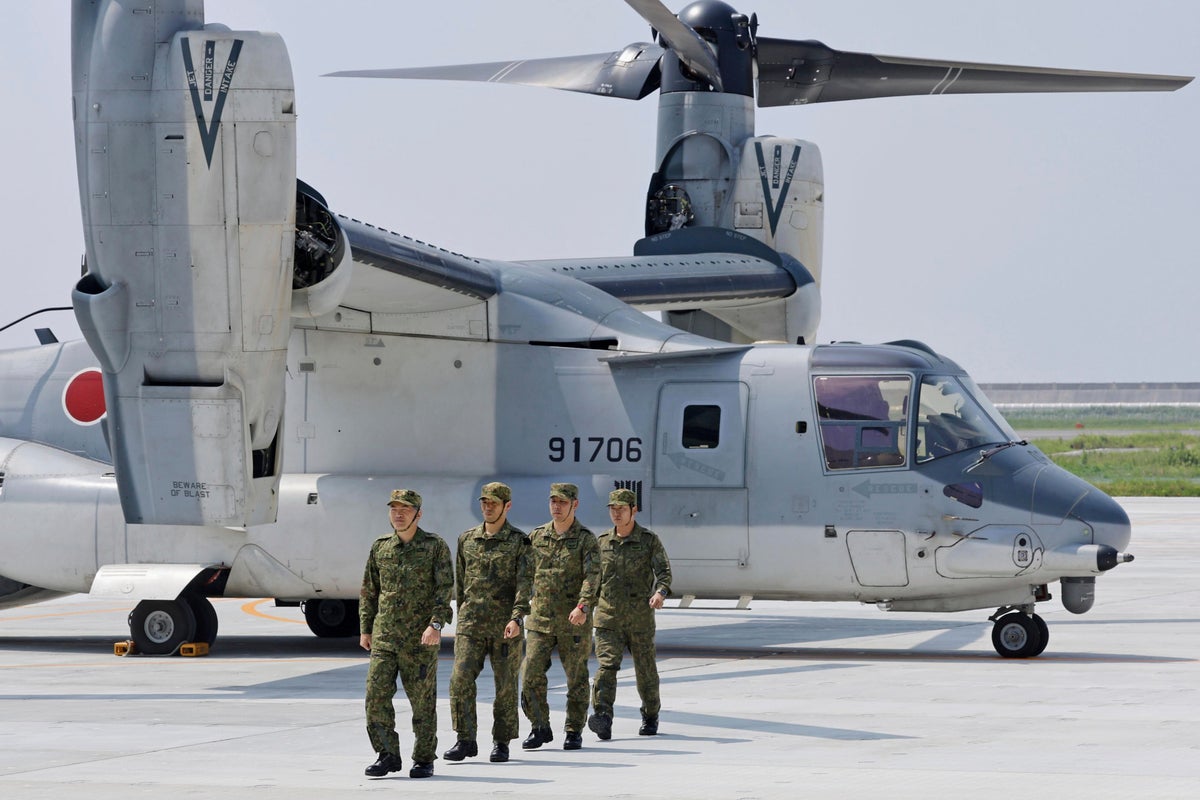 Japan starts deploying Osprey fleet at a new base to beef up southwestern defense