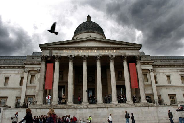 The National Gallery, Trafalgar Square (Ian Nicholson/PA)