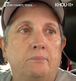 Ingram Volunteer Fire Department Chief Diana Baccus held back tears speaking to a reporter on Tuesday