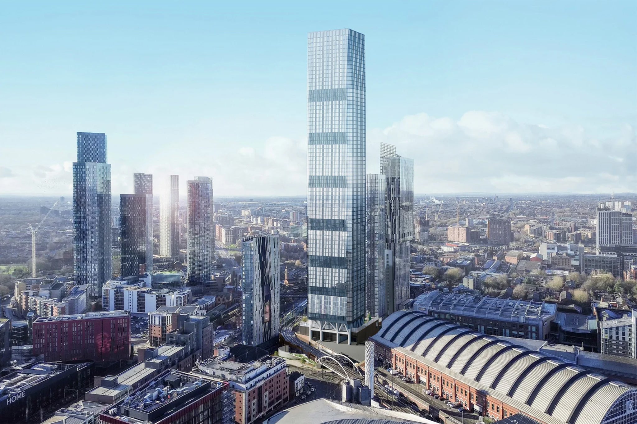 Design for a Nobu Hotel, which would add to Manchester’s skyline