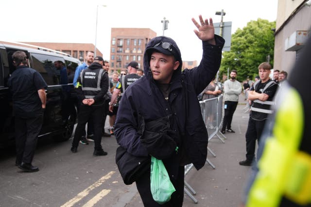 Tuesday’s show took place at the O2 Academy in Glasgow (Andrew Milligan/PA)