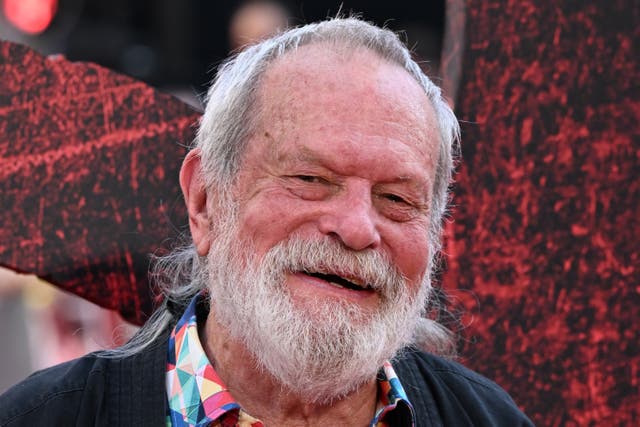 <p>Terry Gilliam, seen here at the London premiere of '28 Years Later' in June 2025, claims Donald Trump killed satire</p>