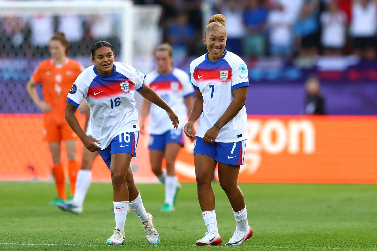 England v Netherlands live: Lauren James fires Lionesses in front in Women’s Euro 2025 elimination match