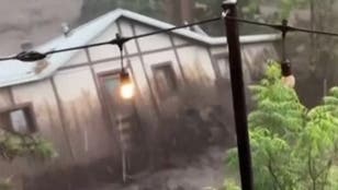 Watch moment house is swept away in New Mexico flash flooding