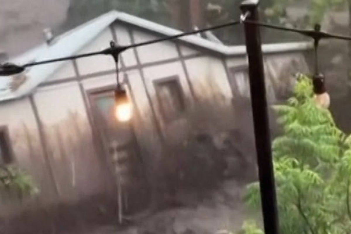 Watch moment house is swept away in New Mexico flash flooding