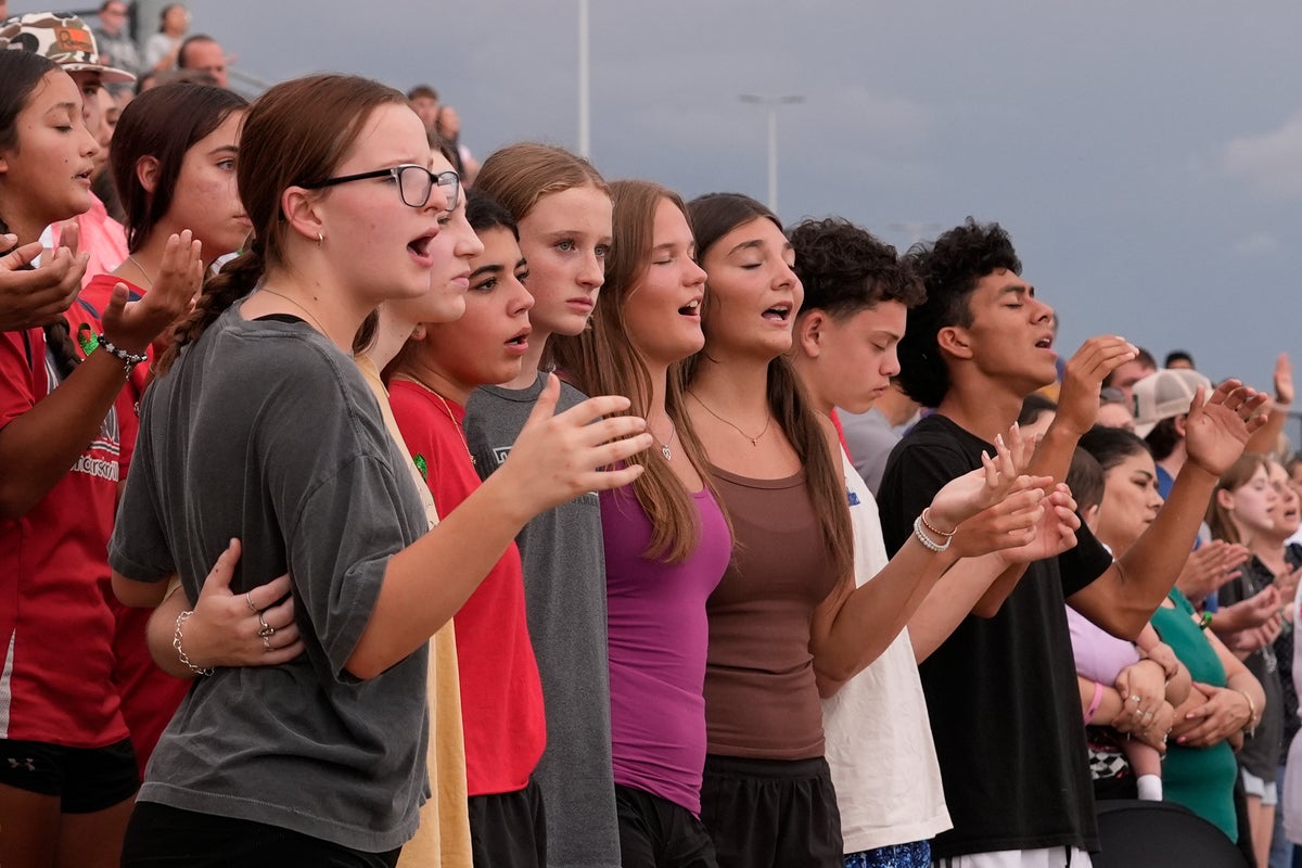 Photos of the Texas vigil honoring flood victims and the many still missing