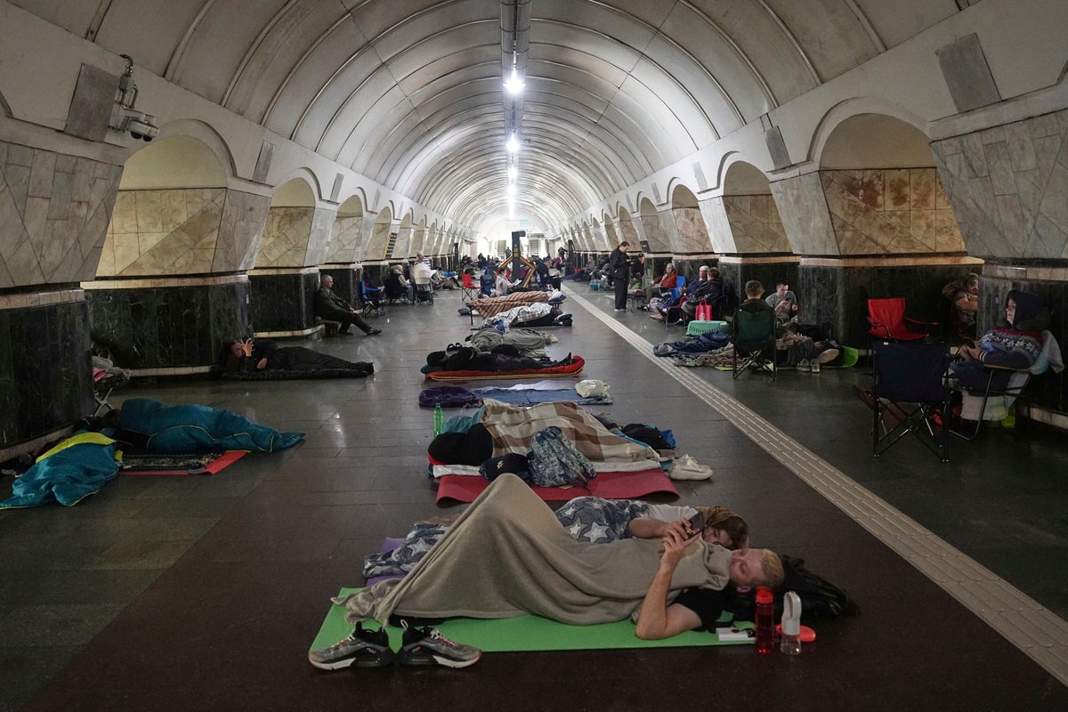 Photos show Russia's latest large missile and drone attack on Kyiv