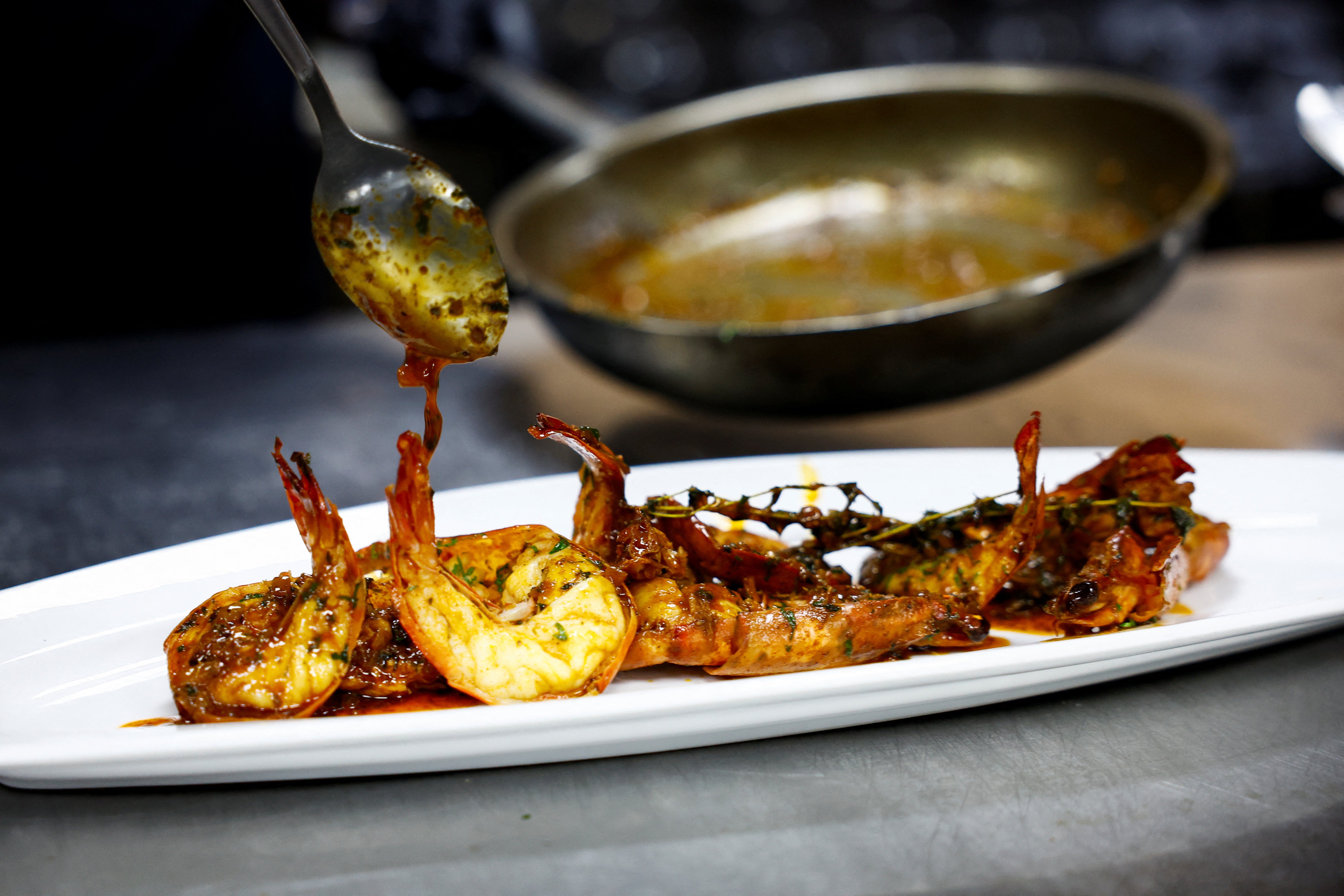 Food prepared using recipes from