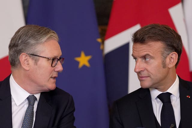 <p>Keir Starmer and Emmanuel Macron</p>