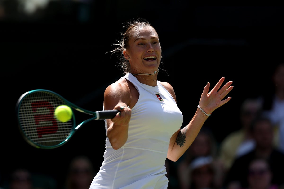 Wimbledon 2025 live: Sabalenka on brink of shock loss to Anisimova in semi-final after Sinner provides injury update