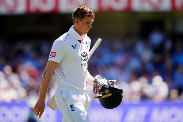 Zak Crawley was one of two England wickets to fall in the opening session (Bradley Collyer/PA).