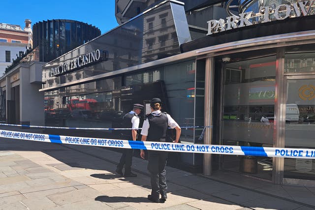 <p>Officers attended the scene in Knightsbridge</p>