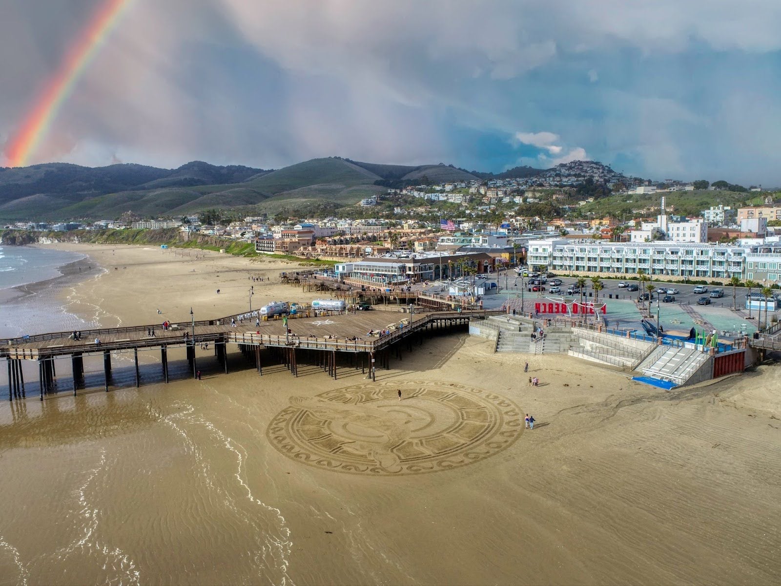 Sand art is a speciality at Pismo Beach