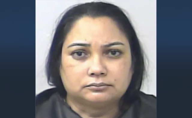 <p>Rosa Mena, of Port St Lucie, Florida. Mena is facing several charges, including practicing medicine without an active license, after she allegedly ran a backyard cosmetic treatment clinic in her backyard shed</p>