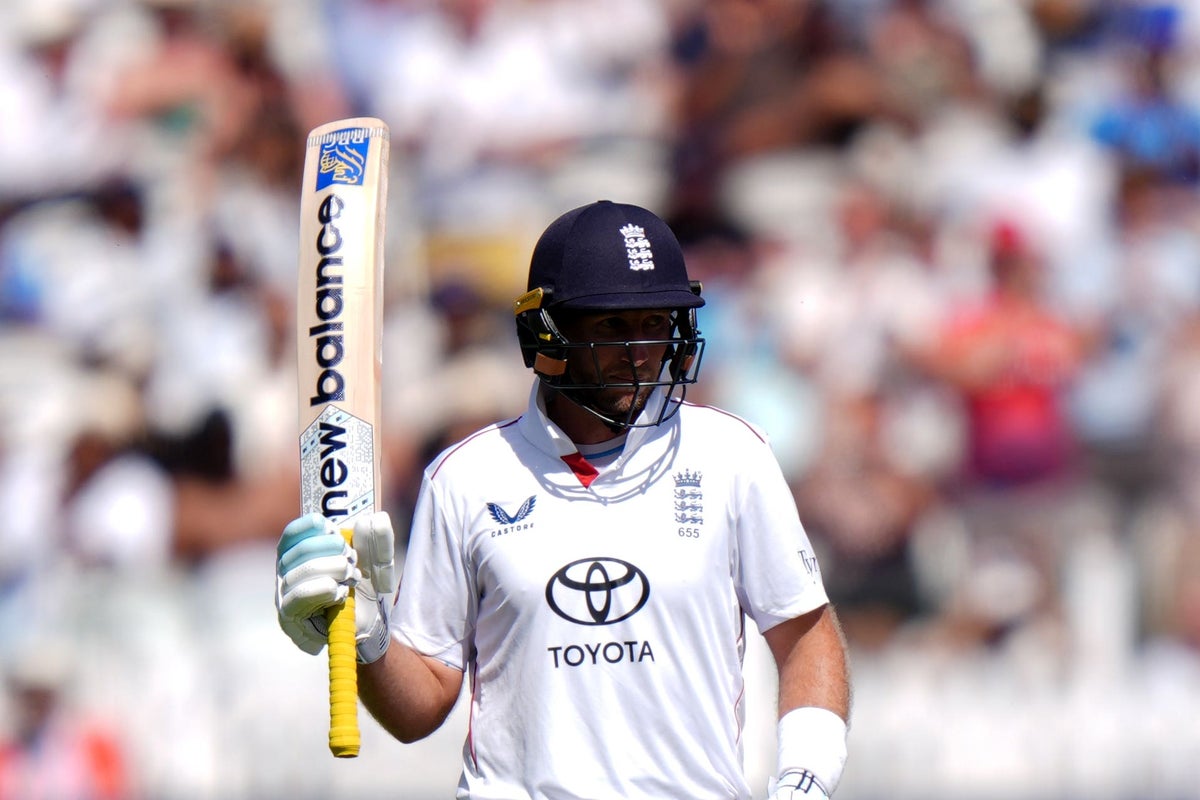 Joe Root and Ollie Pope steady England after openers fall in same over