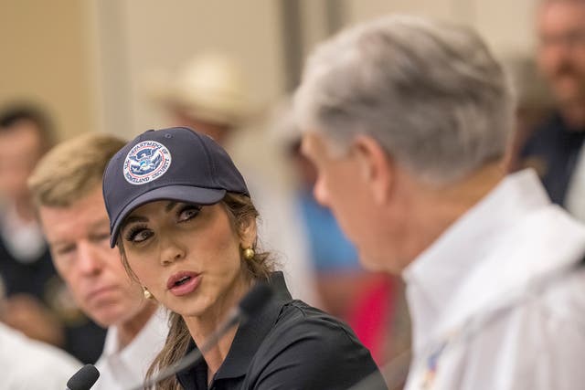 <p>Secretary of Homeland Security Kristi Noem implemented a new rule requiring the department to get her sign-off on any grant or contract over $100k</p>