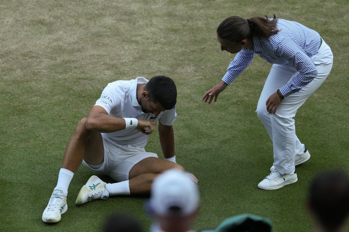 Wimbledon 2025 live: Djokovic an injury doubt for semi-finals after Swiatek and Anisimova set up women’s final