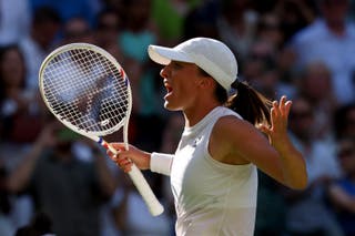 A victorious Switaek on Centre Court