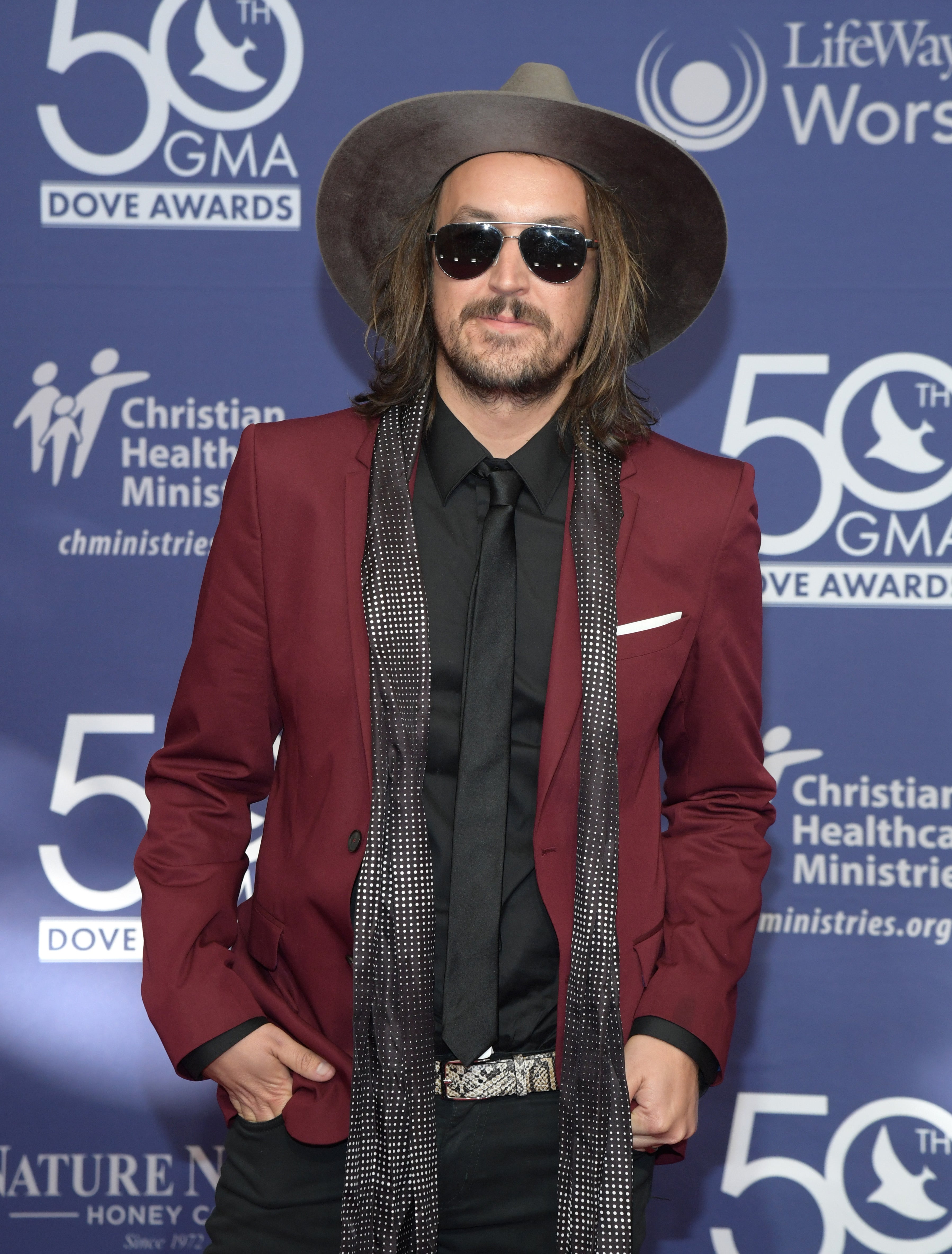 <p>Tim Myers attends the 50th Annual GMA Dove Awards at Lipscomb University</p>