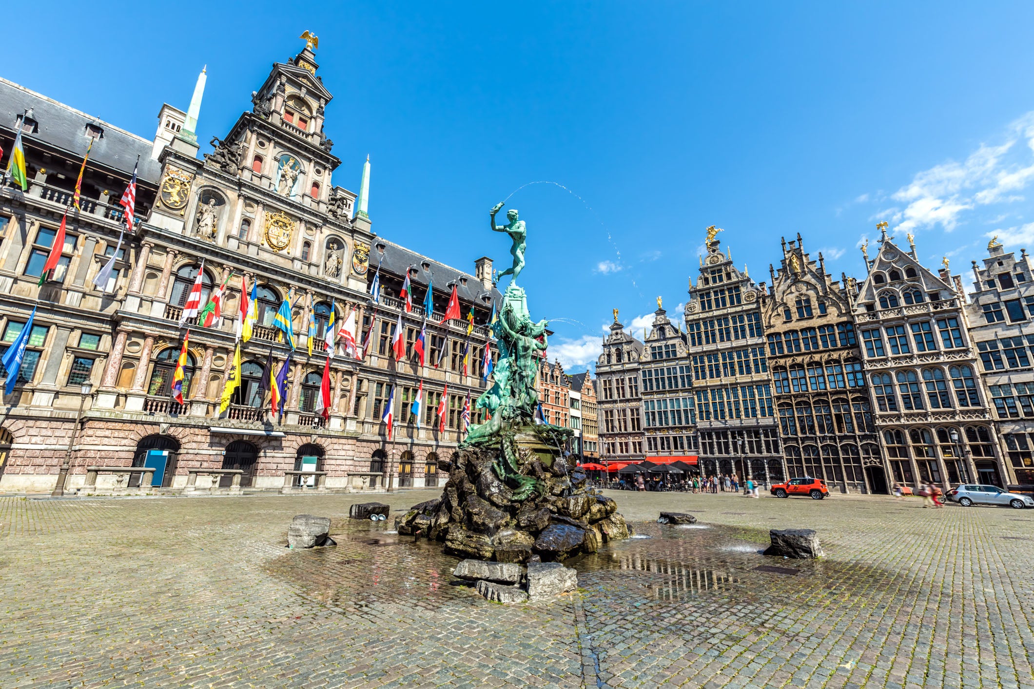 Antwerp’s Flemish renaissance Grote Markt is a very enjoyable central square